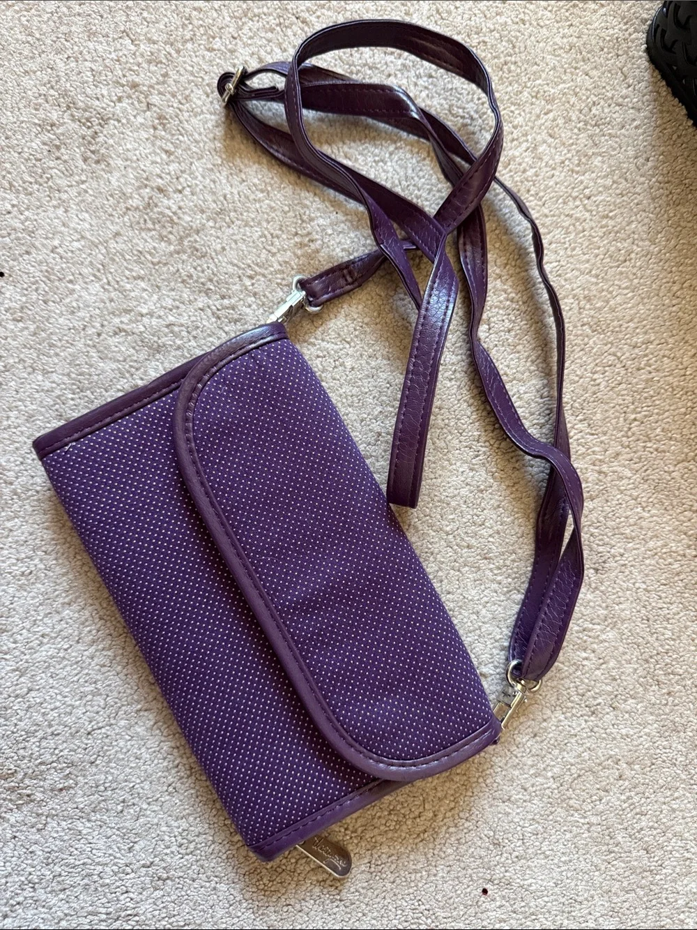 thirty-one Purple Convertible Crossbody Wallet
